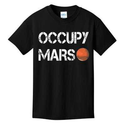 The Explorer Occupy Mars Space Kids T-Shirt