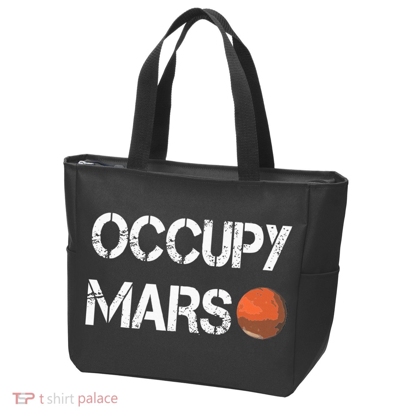 The Explorer Occupy Mars Space Zip Tote Bag