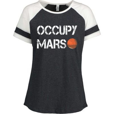 The Explorer Occupy Mars Space Enza Ladies Jersey Colorblock Tee