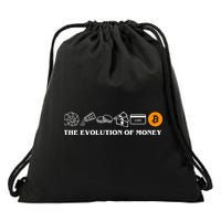 The Evolution Of Money Bitcoin Crypto Drawstring Bag