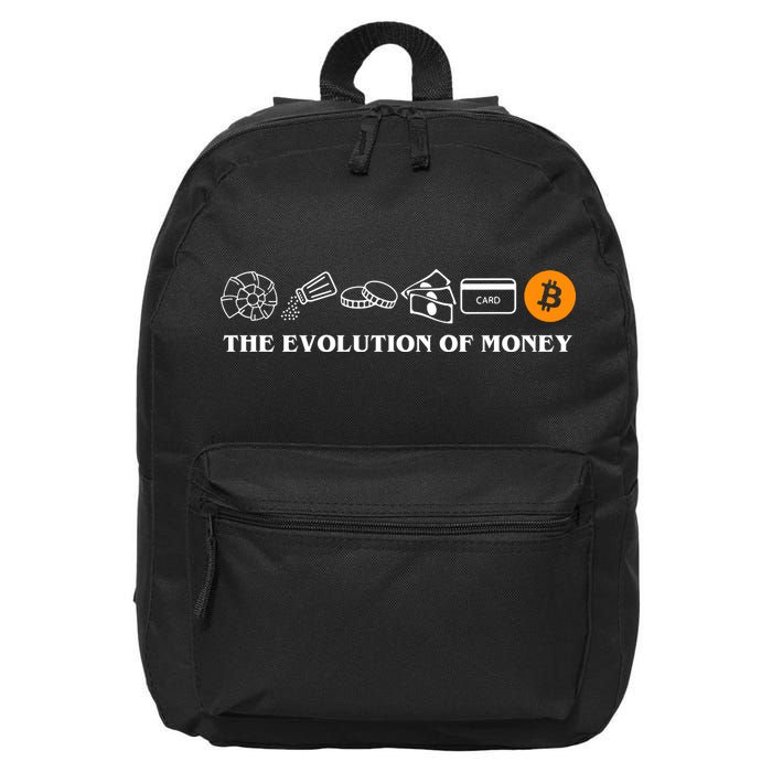 The Evolution Of Money Bitcoin Crypto 16 in Basic Backpack