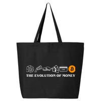 The Evolution Of Money Bitcoin Crypto 25L Jumbo Tote