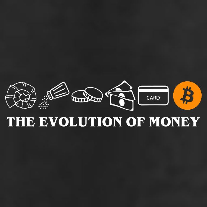 The Evolution Of Money Bitcoin Crypto 25L Jumbo Tote