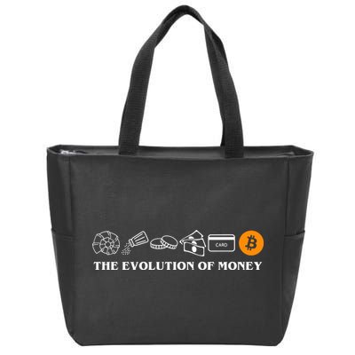 The Evolution Of Money Bitcoin Crypto Zip Tote Bag
