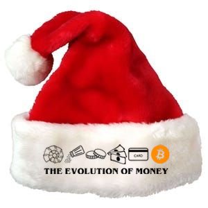 The Evolution Of Money Bitcoin Crypto Premium Christmas Santa Hat