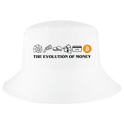 The Evolution Of Money Bitcoin Crypto Cool Comfort Performance Bucket Hat