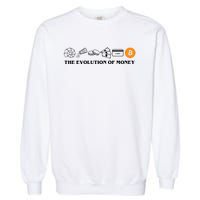 The Evolution Of Money Bitcoin Crypto Garment-Dyed Sweatshirt