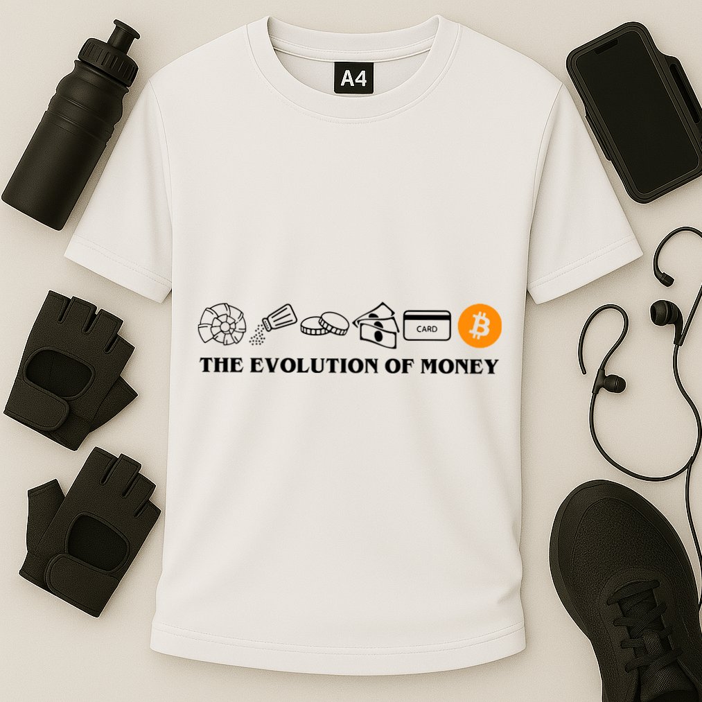 The Evolution Of Money Bitcoin Crypto Performance Shirt
