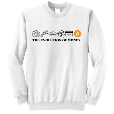 The Evolution Of Money Bitcoin Crypto Sweatshirt