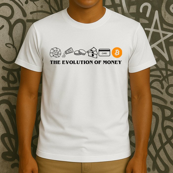 The Evolution Of Money Bitcoin Crypto T-Shirt