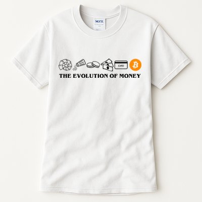 The Evolution Of Money Bitcoin Crypto Tall T-Shirt