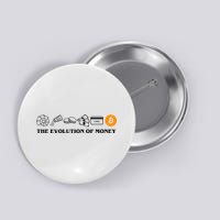 The Evolution Of Money Bitcoin Crypto Button