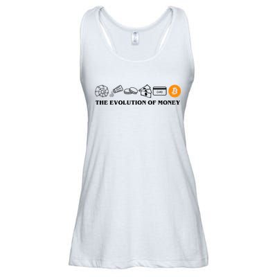 The Evolution Of Money Bitcoin Crypto Ladies Essential Flowy Tank