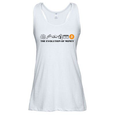 The Evolution Of Money Bitcoin Crypto Ladies Essential Flowy Tank