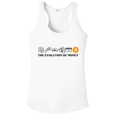 The Evolution Of Money Bitcoin Crypto Ladies PosiCharge Competitor Racerback Tank