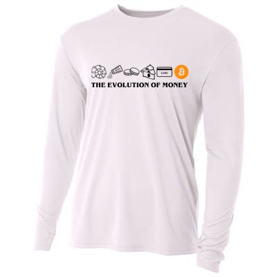The Evolution Of Money Bitcoin Crypto Cooling Performance Long Sleeve Crew