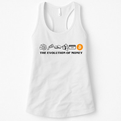 The Evolution Of Money Bitcoin Crypto Womens Tank Top