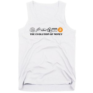 The Evolution Of Money Bitcoin Crypto Tank Top