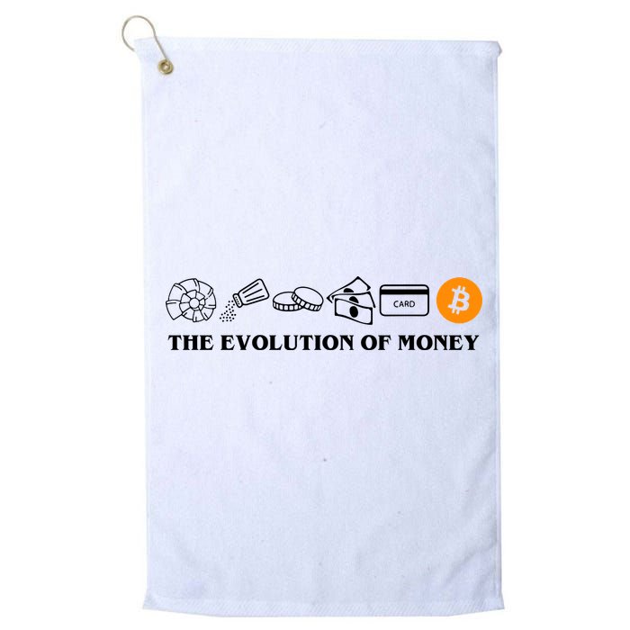 The Evolution Of Money Bitcoin Crypto Golf Towel