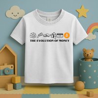 The Evolution Of Money Bitcoin Crypto Toddler T-Shirt