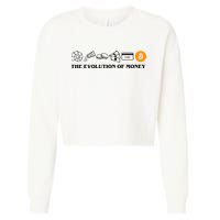 The Evolution Of Money Bitcoin Crypto Cropped Pullover Crew