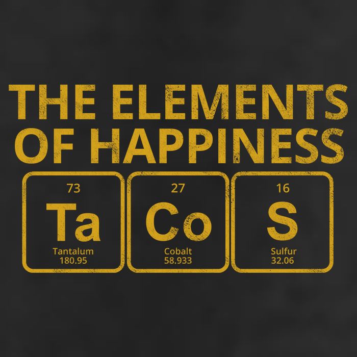 The Elements Of Happiness Taco Lover Cool Comfort Performance Bucket Hat