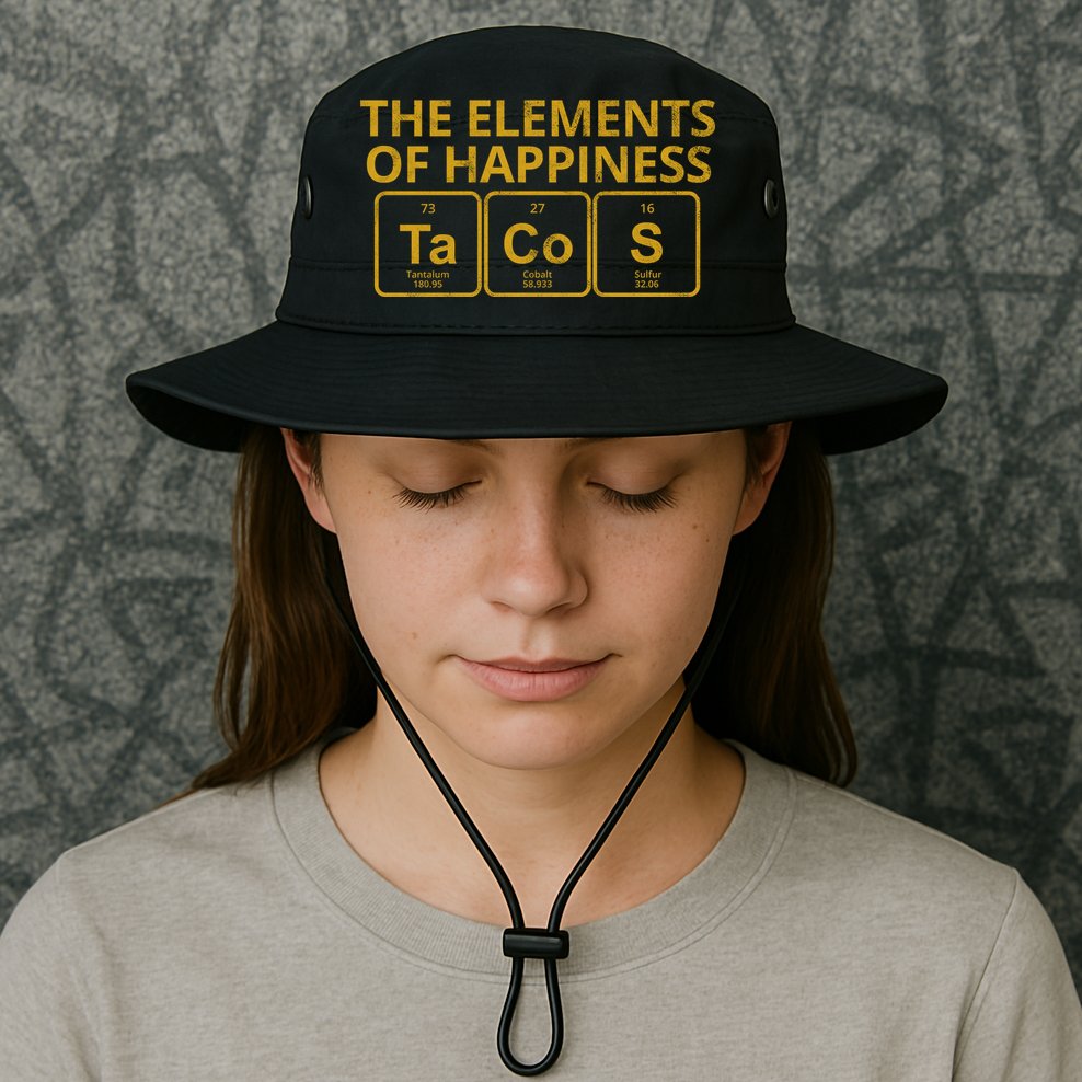 The Elements Of Happiness Taco Lover Bucket Hat