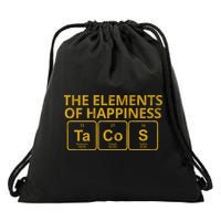The Elements Of Happiness Taco Lover Drawstring Bag