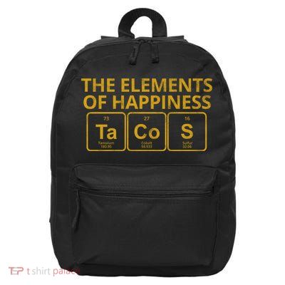 The Elements Of Happiness Taco Lover 16 in Basic Backpack