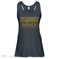 The Elements Of Happiness Taco Lover Ladies Essential Flowy Tank