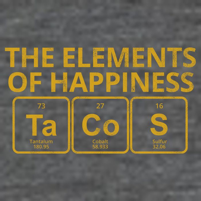 The Elements Of Happiness Taco Lover Flatbill Hat