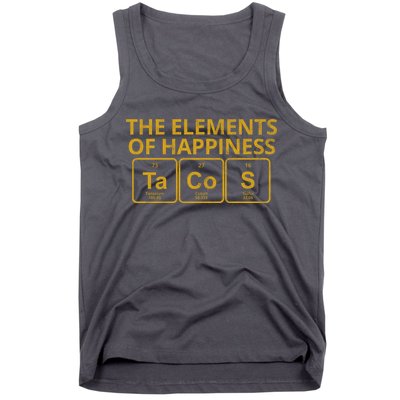 The Elements Of Happiness Taco Lover Tank Top