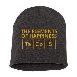 The Elements Of Happiness Taco Lover Short Acrylic Beanie