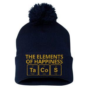 The Elements Of Happiness Taco Lover Pom Pom 12in Knit Beanie