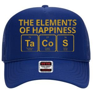 The Elements Of Happiness Taco Lover High Crown Mesh Back Trucker Hat