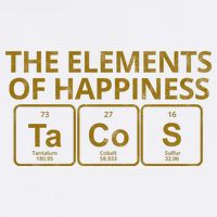 The Elements Of Happiness Taco Lover Garment-Dyed Sweatshirt