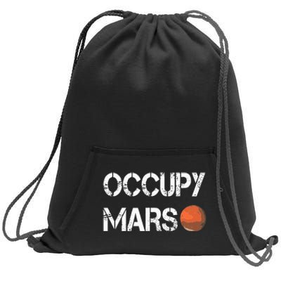 The Explorer Occupy Mars Space Sweatshirt Cinch Pack Bag