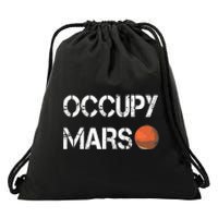 The Explorer Occupy Mars Space Drawstring Bag