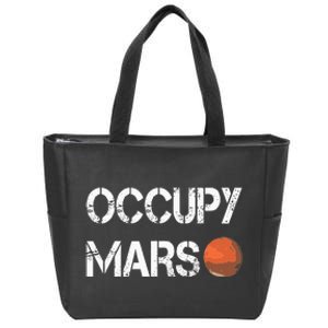 The Explorer Occupy Mars Space Zip Tote Bag