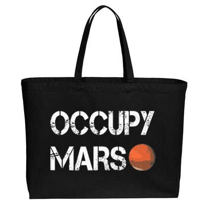 The Explorer Occupy Mars Space Cotton Canvas Jumbo Tote