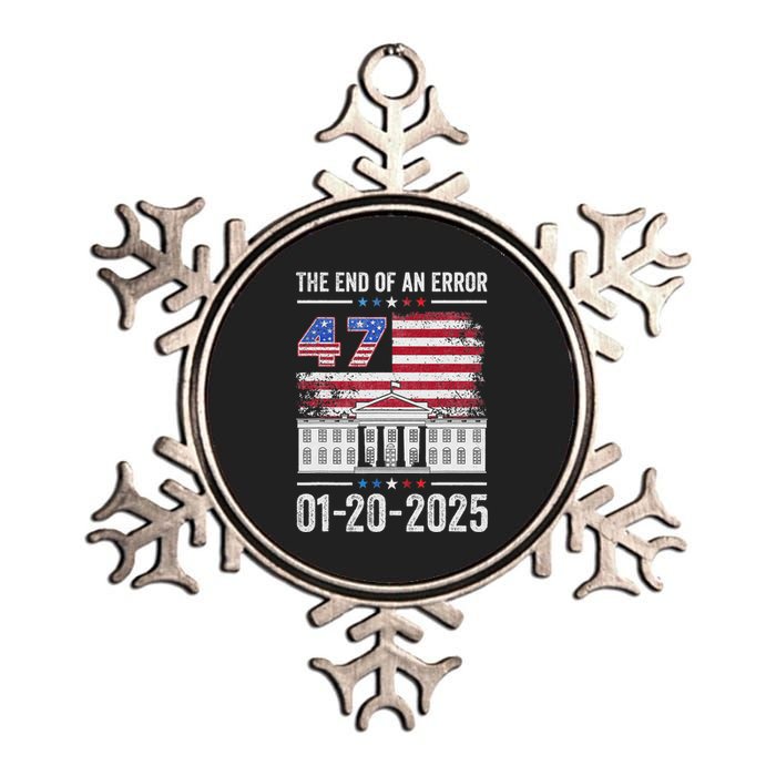 The End Of An Error 47th President 2025 Inauguration Metallic Star Ornament