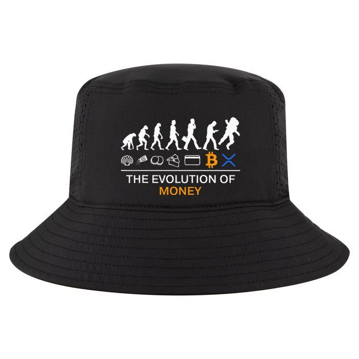 The Evolution Of Money Funny Bitcoin Ripple Xrp To The Moon Cool Comfort Performance Bucket Hat