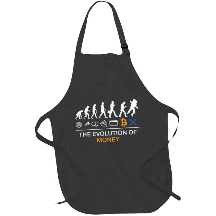 The Evolution Of Money Funny Bitcoin Ripple Xrp To The Moon Apron