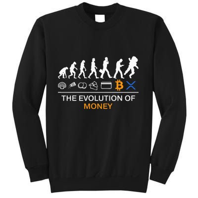 The Evolution Of Money Funny Bitcoin Ripple Xrp To The Moon Sweatshirt