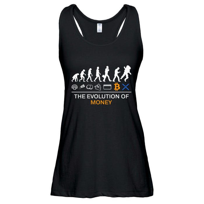 The Evolution Of Money Funny Bitcoin Ripple Xrp To The Moon Ladies Essential Flowy Tank