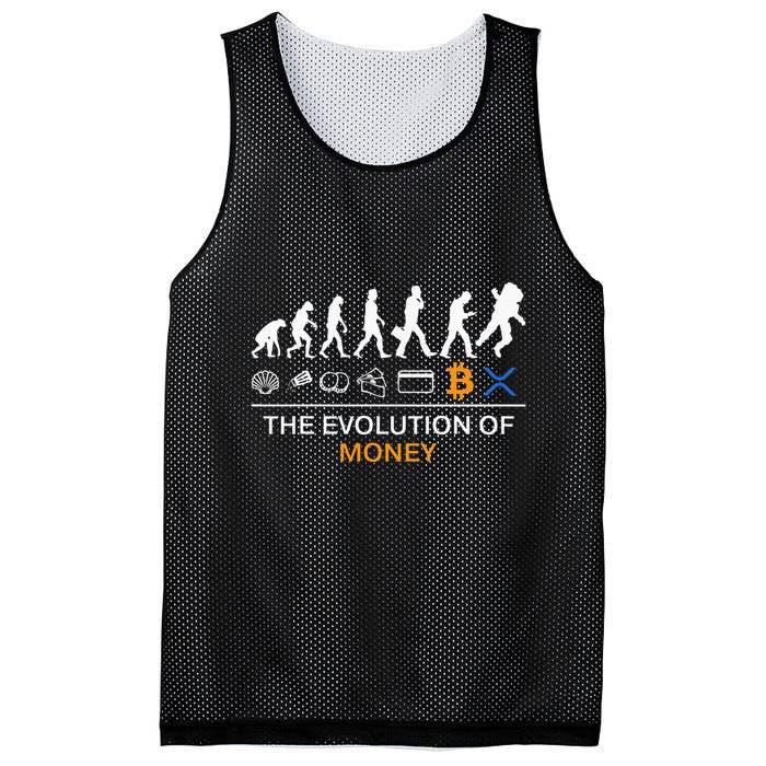 The Evolution Of Money Funny Bitcoin Ripple Xrp To The Moon Mesh Reversible Basketball Jersey Tank