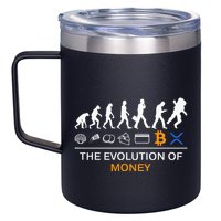 The Evolution Of Money Funny Bitcoin Ripple Xrp To The Moon 12oz Stainless Steel Coffee Mug