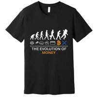 The Evolution Of Money Funny Bitcoin Ripple Xrp To The Moon Premium T-Shirt