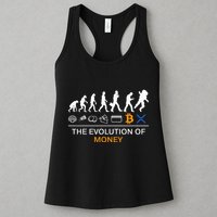 The Evolution Of Money Funny Bitcoin Ripple Xrp To The Moon Womens Tank Top