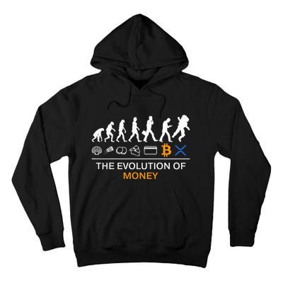 The Evolution Of Money Funny Bitcoin Ripple Xrp To The Moon Tall Hoodie